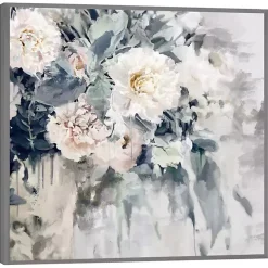 Flower Impressions Framed Canvas Art Print