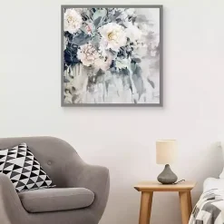 Flower Impressions Framed Canvas Art Print