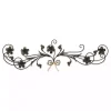 Flower Scroll Metal Wall Plaque