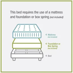 Fog Upholstered Nailhead Trim Queen Bed