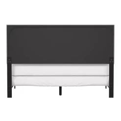 Fog Upholstered Nailhead Trim Queen Bed