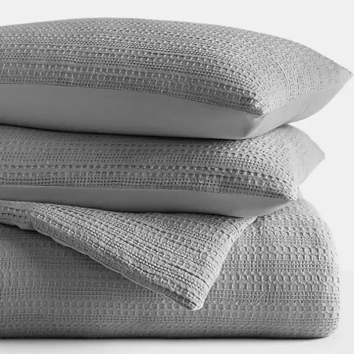 Fog Waffle Ultra-Soft 3-pc. Twin Comforter Set