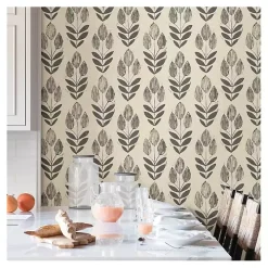 Folk Tulip Peel and Stick Wallpaper