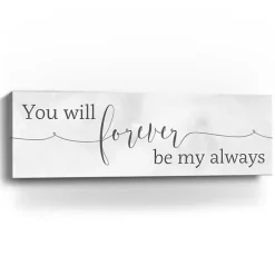 Forever Be My Always Canvas Art Print