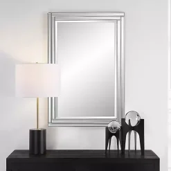 Frameless Double Panel Wall Mirror