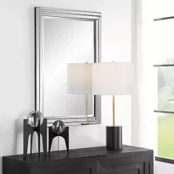 Frameless Double Panel Wall Mirror