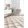 Francis Shaggy Diamond Trellis Area Rug, 7x9