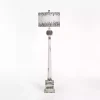 French Distressed White Floor Lamp