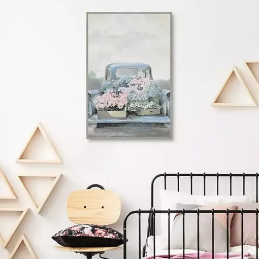 Fresh Picked in a Pickup Framed Canvas Art Print