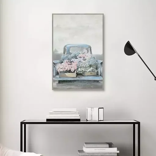 Fresh Picked in a Pickup Framed Canvas Art Print