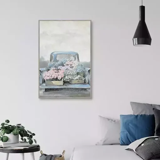 Fresh Picked in a Pickup Framed Canvas Art Print