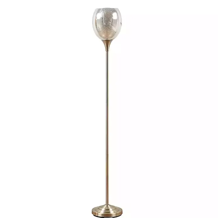 Frosted Starlight Golden Floor Lamp