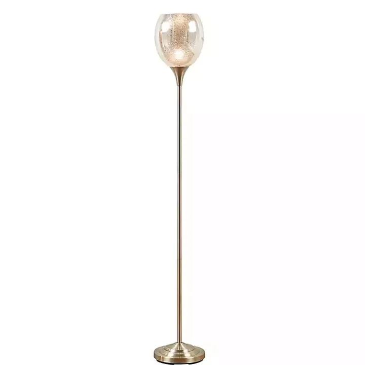 Frosted Starlight Golden Floor Lamp
