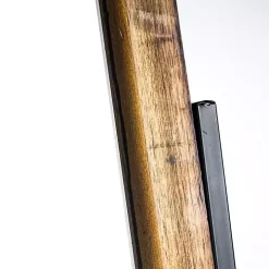 Full Length Wood and Metal Wall Mirror with Stand