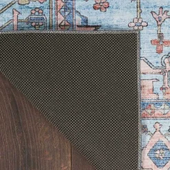 Fulton Blue Medallion Area Rug, 7x9