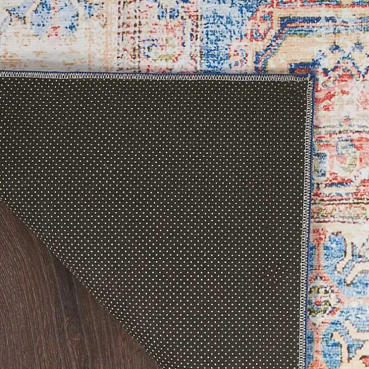 Fulton Blue Vintage Medallion Runner, 2x7