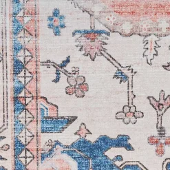 Fulton Coral Medallion Area Rug, 7x9