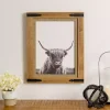 Furry Highland Cow Framed Art Print
