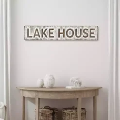 Galvanized Metal Lake House Wall Sign