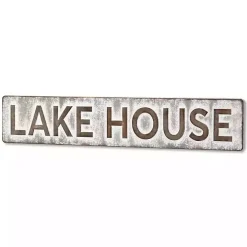 Galvanized Metal Lake House Wall Sign