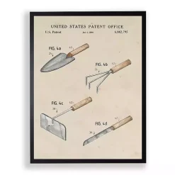 Garden Tools Patent Framed Art Print