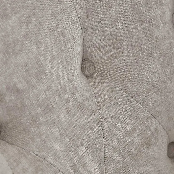 Gayla Taupe Button Tufted Swivel Accent Chair