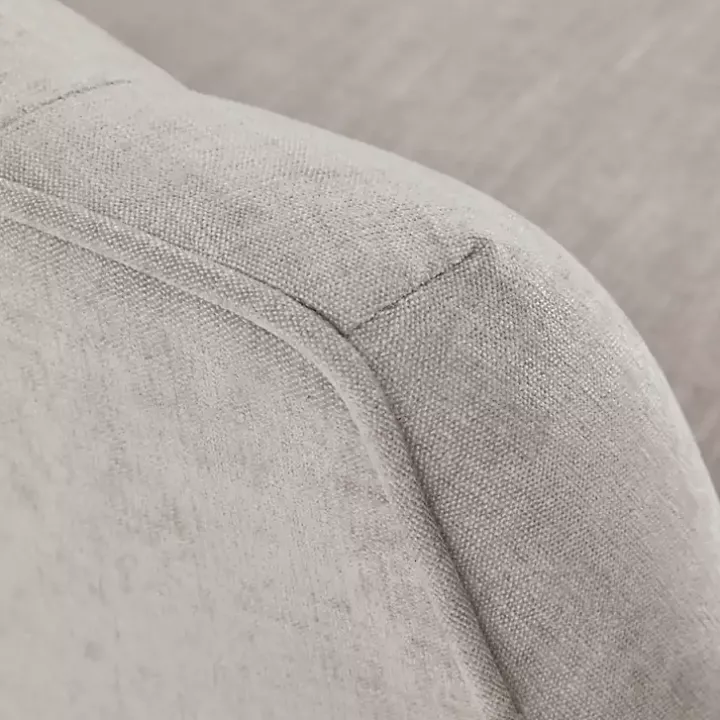 Gayla Taupe Button Tufted Swivel Accent Chair