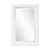 George White Ridged Rectangular Wall Mirror