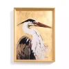 Gilded Egret Framed Art Print