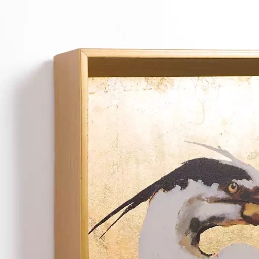 Gilded Egret Framed Art Print