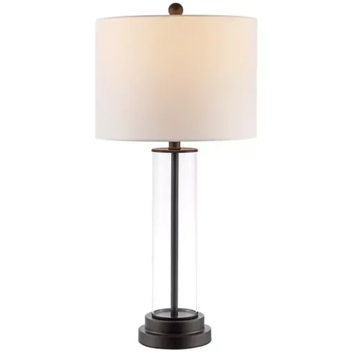 Glass Column Cassian Table Lamp