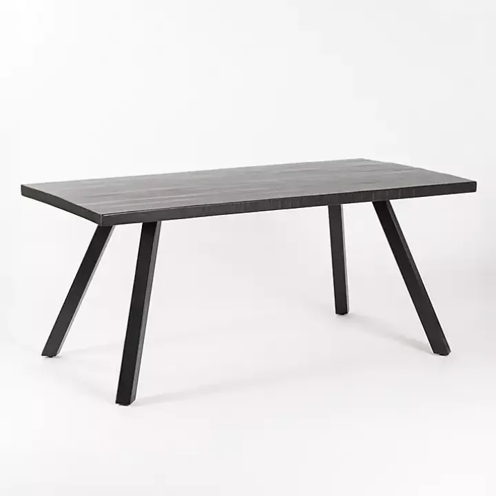 Glenn Midnight Wood Rectangular Dining Table