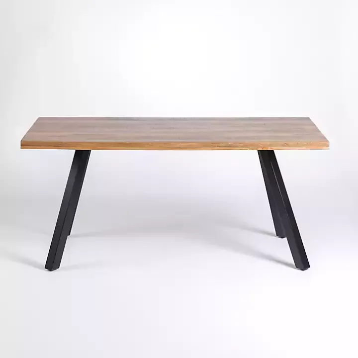Glenn Natural Wood Rectangular Dining Table