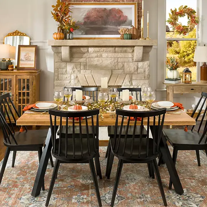 Glenn Natural Wood Rectangular Dining Table