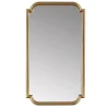 Gold Adelaide Scalloped Rectangular Wall Mirror