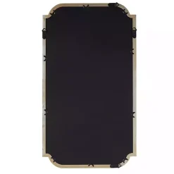 Gold Adelaide Scalloped Rectangular Wall Mirror