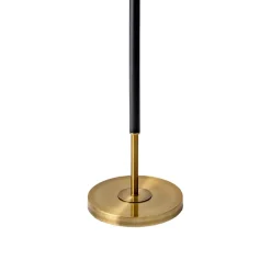 Gold and Black Simple Stem Floor Lamp