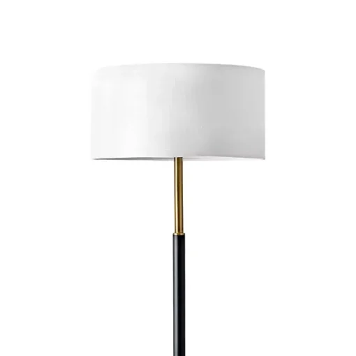 Gold and Black Simple Stem Floor Lamp