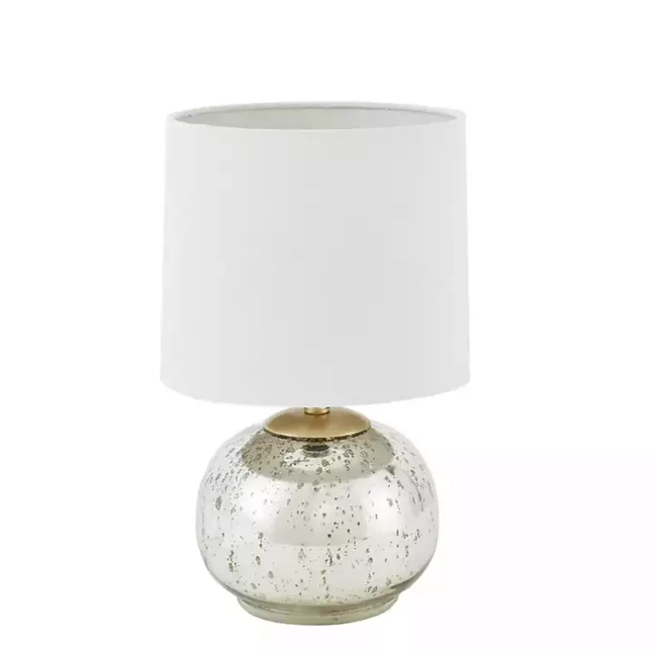 Gold and Silver Mercury Glass Table Lamp
