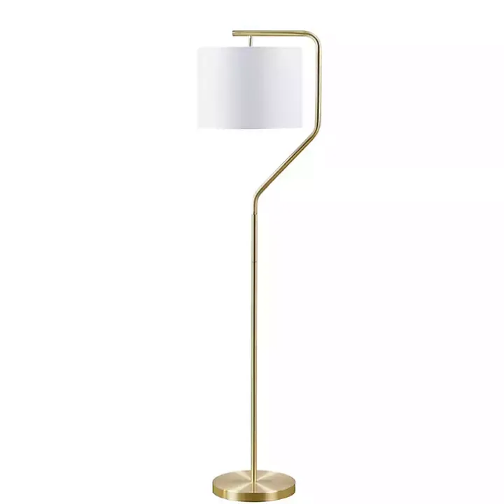 Gold Angular Modern Floor Lamp