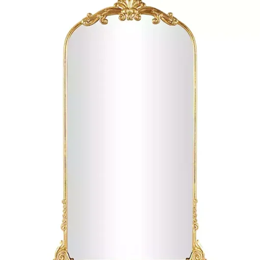 Gold Arched Baroque Mirror