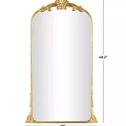Gold Arched Baroque Mirror