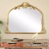 Gold Arched Baroque Wall Mirror