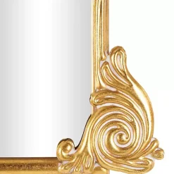 Gold Arched Baroque Wall Mirror