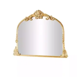 Gold Arched Baroque Wall Mirror