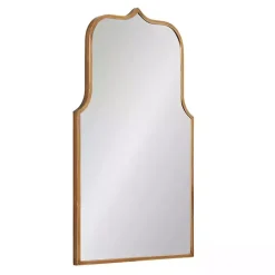 Gold Arched Scallop Wall Mirror