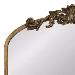 Gold Arendahl Arched Mirror Jewelry Cabinet