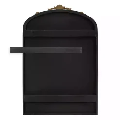 Gold Arendahl Arched Mirror Jewelry Cabinet