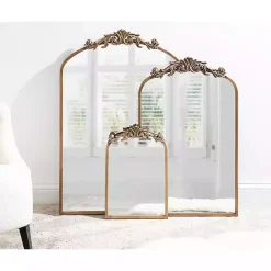 Gold Arendahl Arched Mirror, 24x36 in.