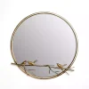 Gold Birds on Branch Wall Mirror